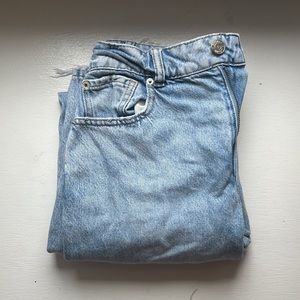 garage straight wide leg jeans